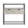 Комод 81x35x78см., серого/черного цвета