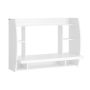 Sieninis rašomasis stalas 82x39x60cm., baltos spalvos