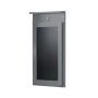 Sieninis baro stalas 50x75x76cm., pilkos/juodos spalvos