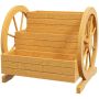 Подставка для цветов Outsunny 62x61x57 см, светло-коричневая.