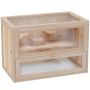 Клетка для грызунов PawHut 60x35x42см, светло-коричневого цвета