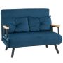 Sofa-lova Homcom 102x73x81cm., tamsiai mėlynos/juodos spalvos