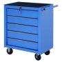 Тележка для инструментов Homcom 67,5x33x77см, синий/черный