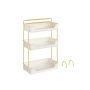 Kosmetikos organizatorius 30,5x16,8x48cm., baltos/auksinės spalvos