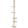 Когтеточка для кошек PawHut 42,5x26,5x275см, кремового цвета