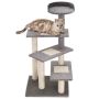 Когтеточка для кошек PawHut 48,5x48,5x100см, серо-песочного цвета