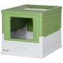 Туалет для кошек PawHut 47,5x35,5x36,7см, бело-зеленый