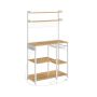 Кухонный шкаф 40x90x165,5см., светло-коричневый/белый