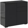 Комод Homcom 79x36x74см, черного цвета