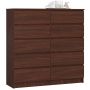 Komoda NORE K120, tamsiai rudos spalvos
