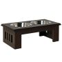 Dubenėliai su stovu PawHut 58,4x30,5x25,4cm., rudos/sidabrinės spalvos