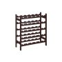 Винная стойка 24,5x63,3x73 см., темно-коричневая