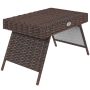 Уличный журнальный столик Outsunny 72,5x41x41 см, коричневый.
