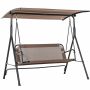 Lauko sūpynės Outsunny 172x119x155cm., rudos/juodos spalvos