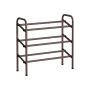 Полка для обуви 23x83x58см., темно-коричневая