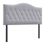 Lovos galvūgalis Homcom 185x8x134cm., pilkos/juodos spalvos