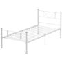Lovos rėmas Homcom 96x208x88cm., baltos spalvos