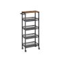 Полка кухонная 22x45,4x99,6см., черно-коричневая