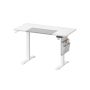 Elektrinis reguliuojamo aukščio rašomasis stalas 60x120x120cm., baltos/pilkos spalvos