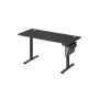 Elektrinis reguliuojamo aukščio rašomasis stalas 60x140x120cm., juodos/pilkos spalvos