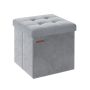 Пуф с местом для хранения 38x38x38 см., серый