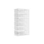 Комплект из 2 прозрачных тумб для обуви 35,5x51,2x105 см., белые