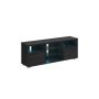 TV spintelė su LED apšvietimu 40x160x60cm., juodos spalvos
