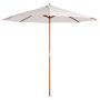 Lauko skėtis Outsunny 270x270x250cm., kreminės/rudos spalvos