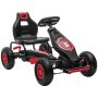 Детская машина Homcom 121x58x61см, черно-красного цвета