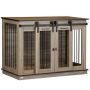 Клетка для собаки PawHut 120x60x88,5 см, коричнево-чёрная