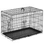 Клетка для собак PawHut 76x46x52см, черного цвета