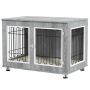 Клетка для собаки PawHut 90x58x65 см, серо-черная