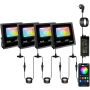 Комплект умных RGB-светодиодных прожекторов, 4 шт.