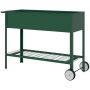Поднятая грядка Outsunny 109x44x80см, зелёного цвета