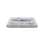 Pūkuotas šuns guolis 122 x 74 cm, pilkos spalos