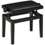 Стул для пианино Homcom 63x33x56см, черный