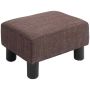Пуф Homcom 40x30x24см, коричневый/черный цвет