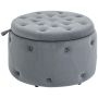 Пуф Homcom 60x60x40см, серого цвета