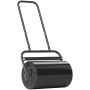 Ручная газонокосилка Outsunny 58x32,5x113см, черного цвета