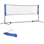 Badmintono tinklas Sportnow 310x103x155cm., juodos/mėlynos spalvos