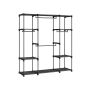 Lengvai pastatoma spinta 43 x 151 x 166 cm, juodos spalvos