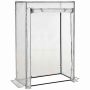 Теплица Outsunny 100x50x150см, бело-чёрная
