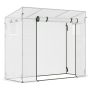 Теплица Outsunny 200x76x168 см, белая.