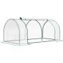 Прозрачная теплица Outsunny 200x100x80см, зелёного цвета