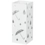 Подставка для зонтов Homcom 15,5x15,5x40 см, белая.