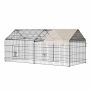 Mažų gyvūnų aptvaras PawHut 220x103x103cm., juodos spalvos