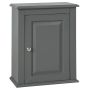 Настенная ванная шкаф 40x18x49см., серого/серебристого цвета