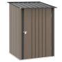 Садовый сарай Outsunny 100x103x160см, коричневого цвета