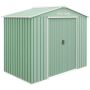 Садовый сарай Outsunny 213x130x185см, зелёный/белый цвета