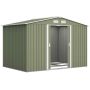 Садовый сарай Outsunny 277x195x192см, зелёно-белый
